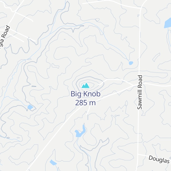 Map of Big Knob