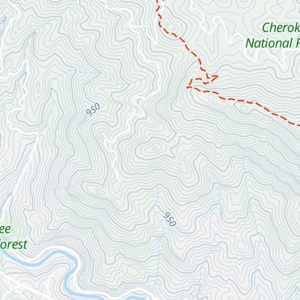 Map of Big Nance Ridge