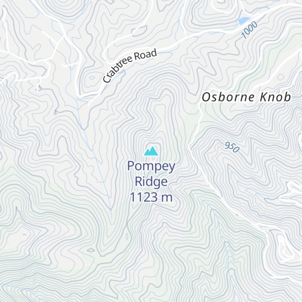 Map of Pompey Ridge