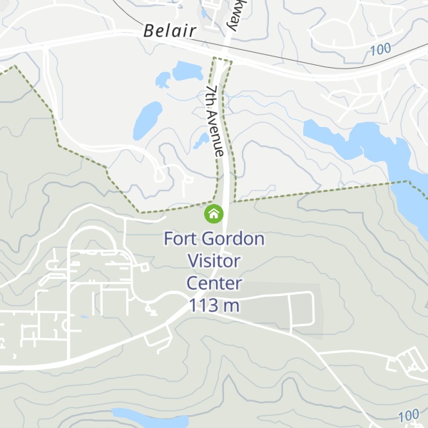 Map of Fort Gordon Visitor Center