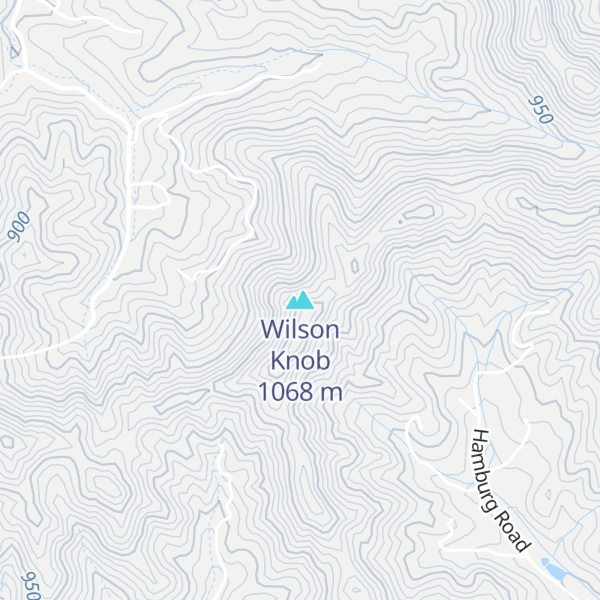 Map of Wilson Knob