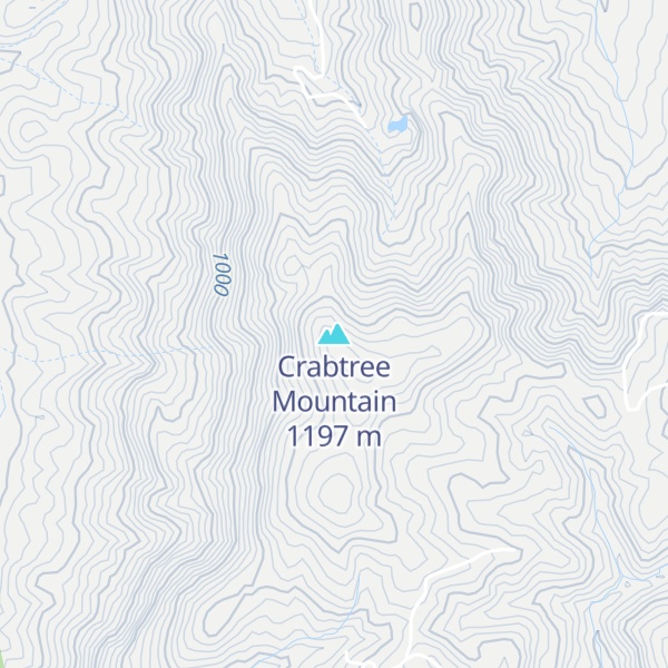 Map of Crabtree Mountain