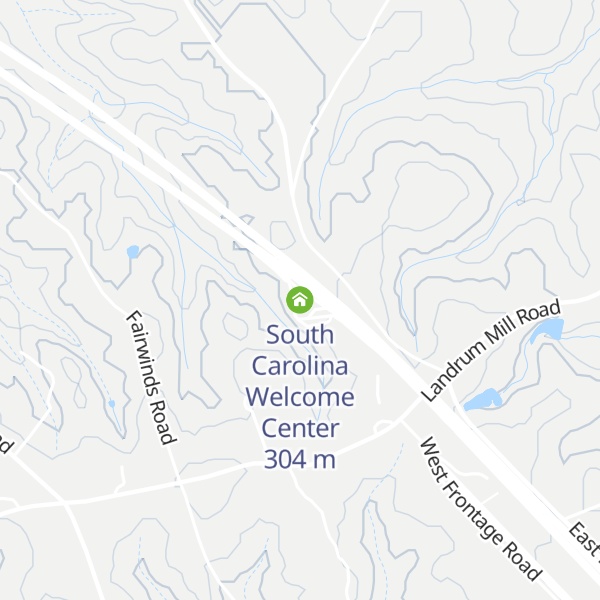 Map of South Carolina Welcome Center