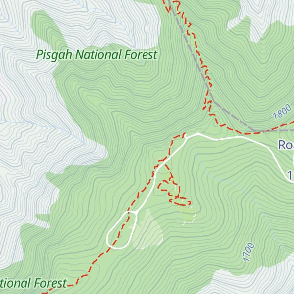 Map of Sarvis Ridge