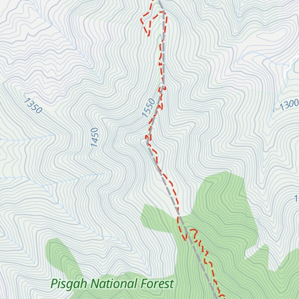 Map of Beartown Mountain