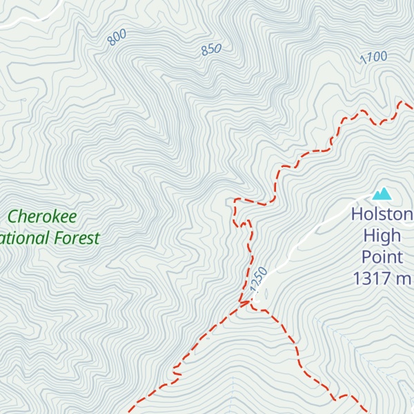 Map of Brickbat Ridge