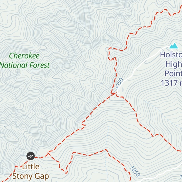 Map of Huckleberry Ridge