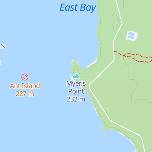 Map of Myer's Point