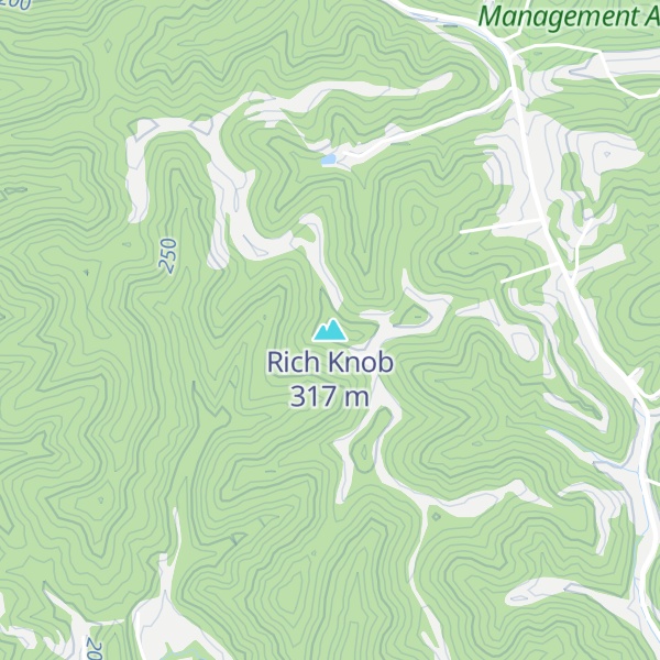 Map of Rich Knob