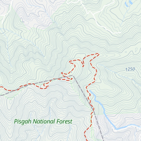 Map of Little Rock Knob