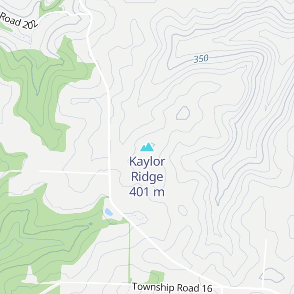 Map of Kaylor Ridge