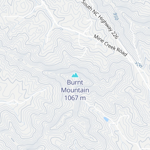 Map of Burnt Mountain