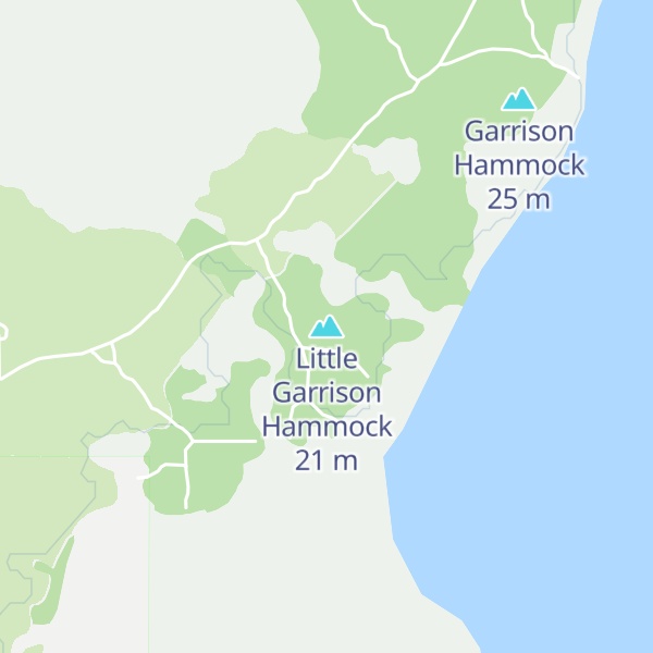 Map of Little Garrison Hammock