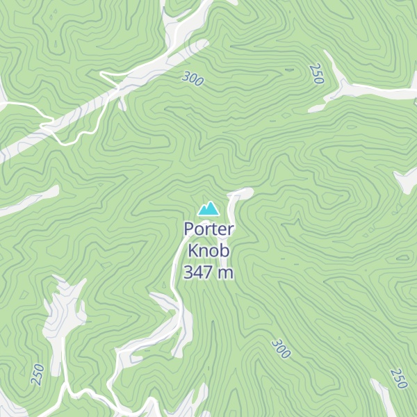 Map of Porter Knob