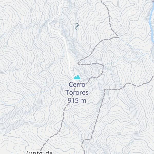 Map of Cerro Torores