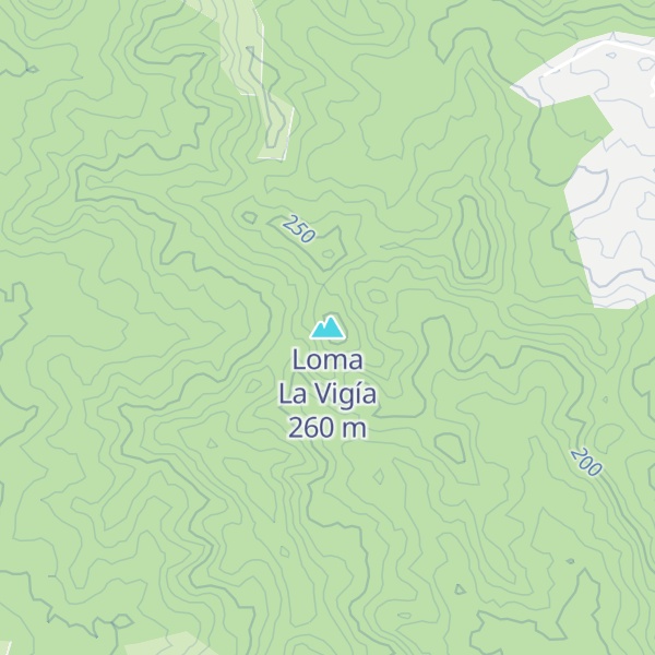 Map of Loma La Vigía