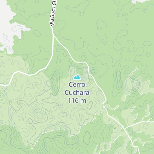 Map of Cerro Cuchara