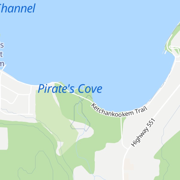 Map of Hare's Creek Point