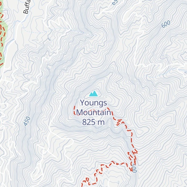 Map of Youngs Mountain