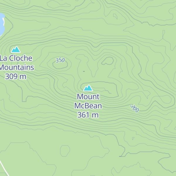 Map of Mount McBean