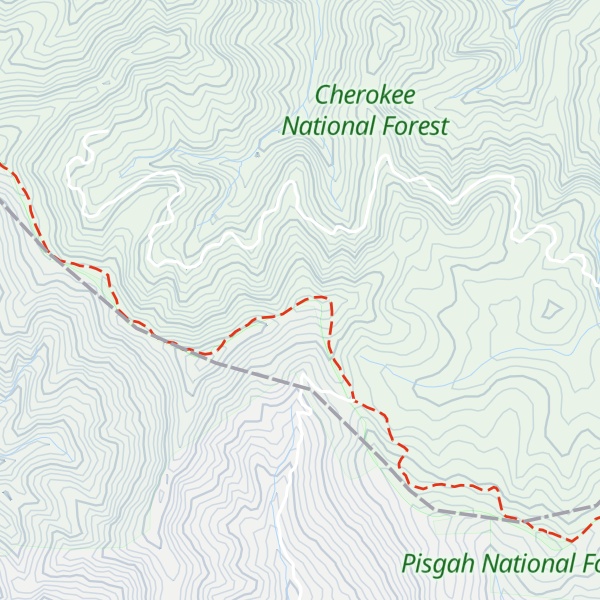Map of Piney Bald