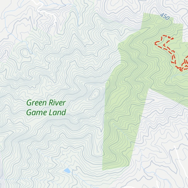 Map of Little White Oak Mountain