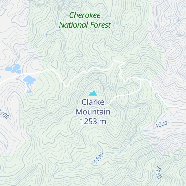 Map of Clarke Mountain
