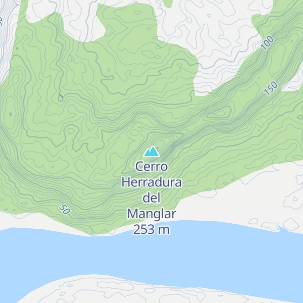 Map of Cerro Herradura del Manglar