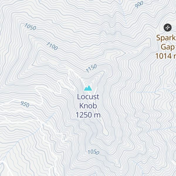 Map of Locust Knob