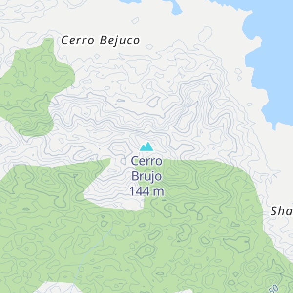 Map of Cerro Brujo