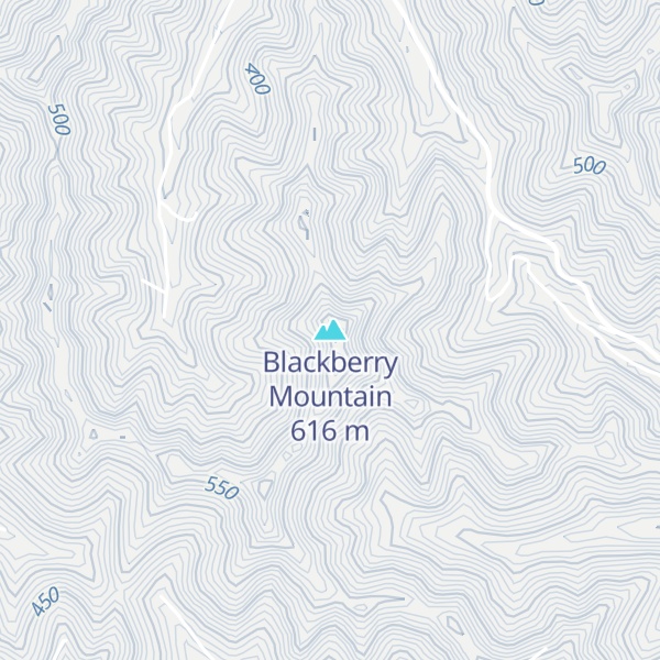 Map of Blackberry Mountain