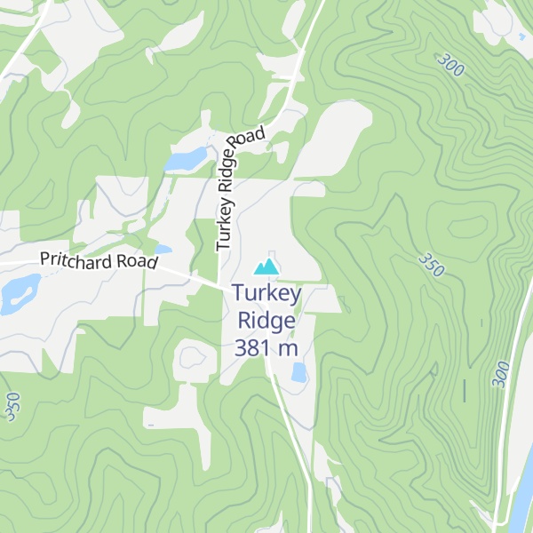 Map of Turkey Ridge