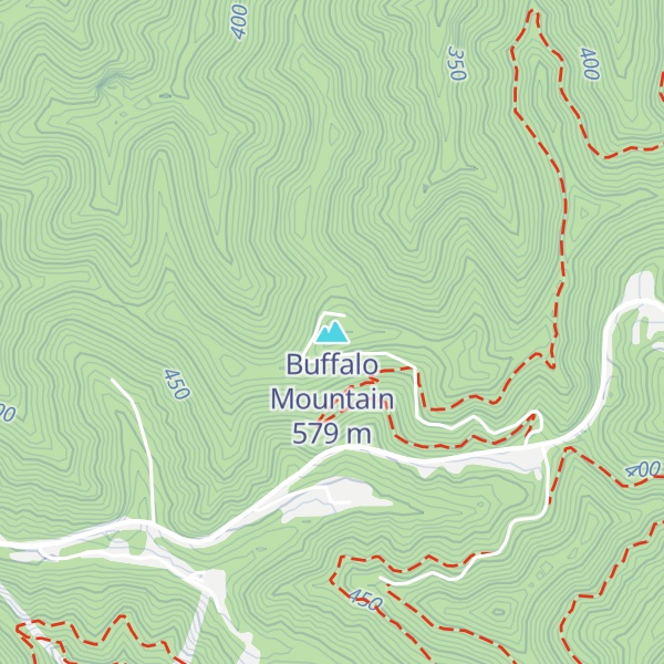 Map of Buffalo Mountain