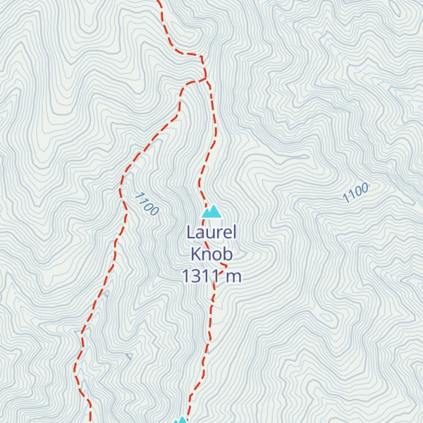 Map of Laurel Knob