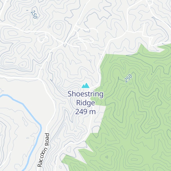 Map of Shoestring Ridge