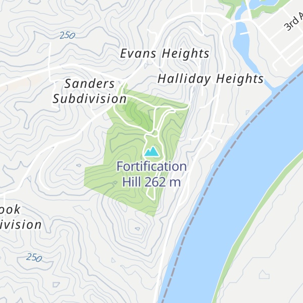 Map of Fortification Hill