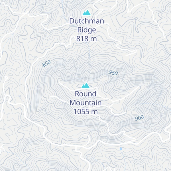 Map of Round Mountain