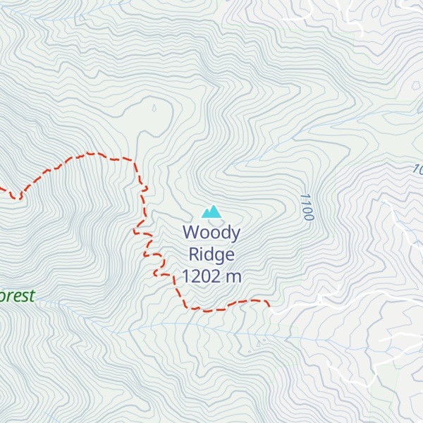 Map of Woody Ridge