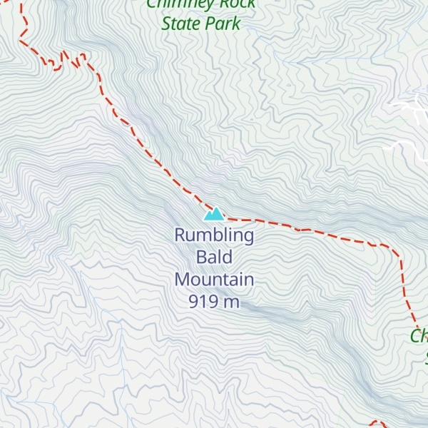 Map of Rumbling Bald Mountain