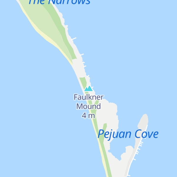 Map of Faulkner Mound