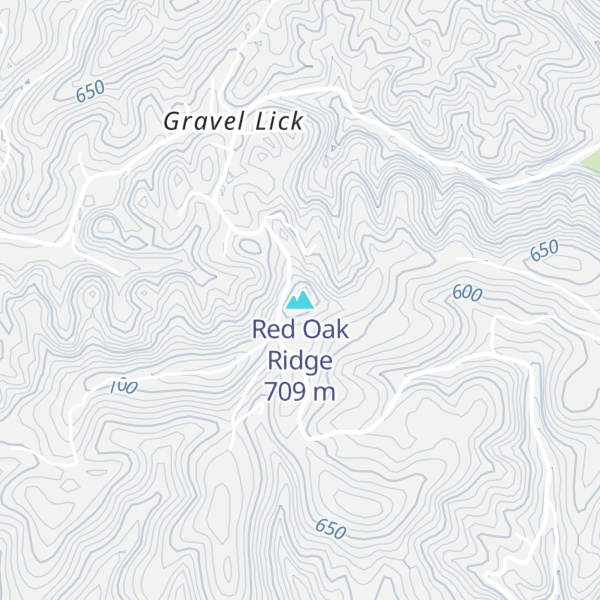 Map of Red Oak Ridge
