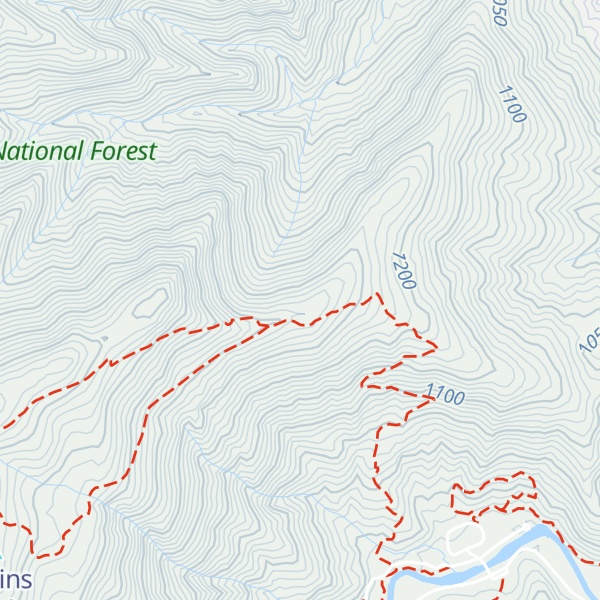 Map of Long Arm Ridge