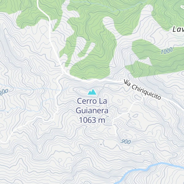 Map of Cerro La Guianera