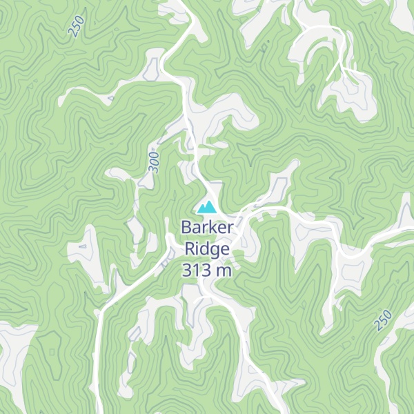 Map of Barker Ridge