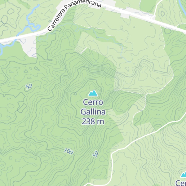 Map of Cerro Gallina