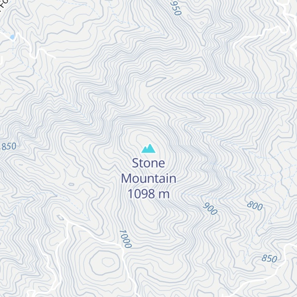 Map of Stone Mountain