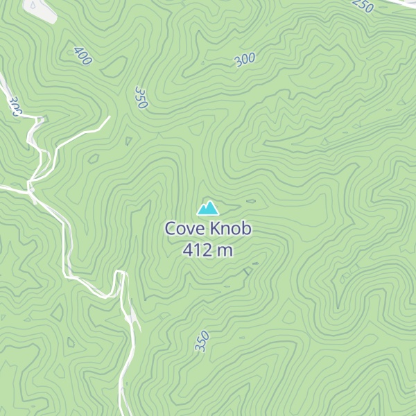 Map of Cove Knob