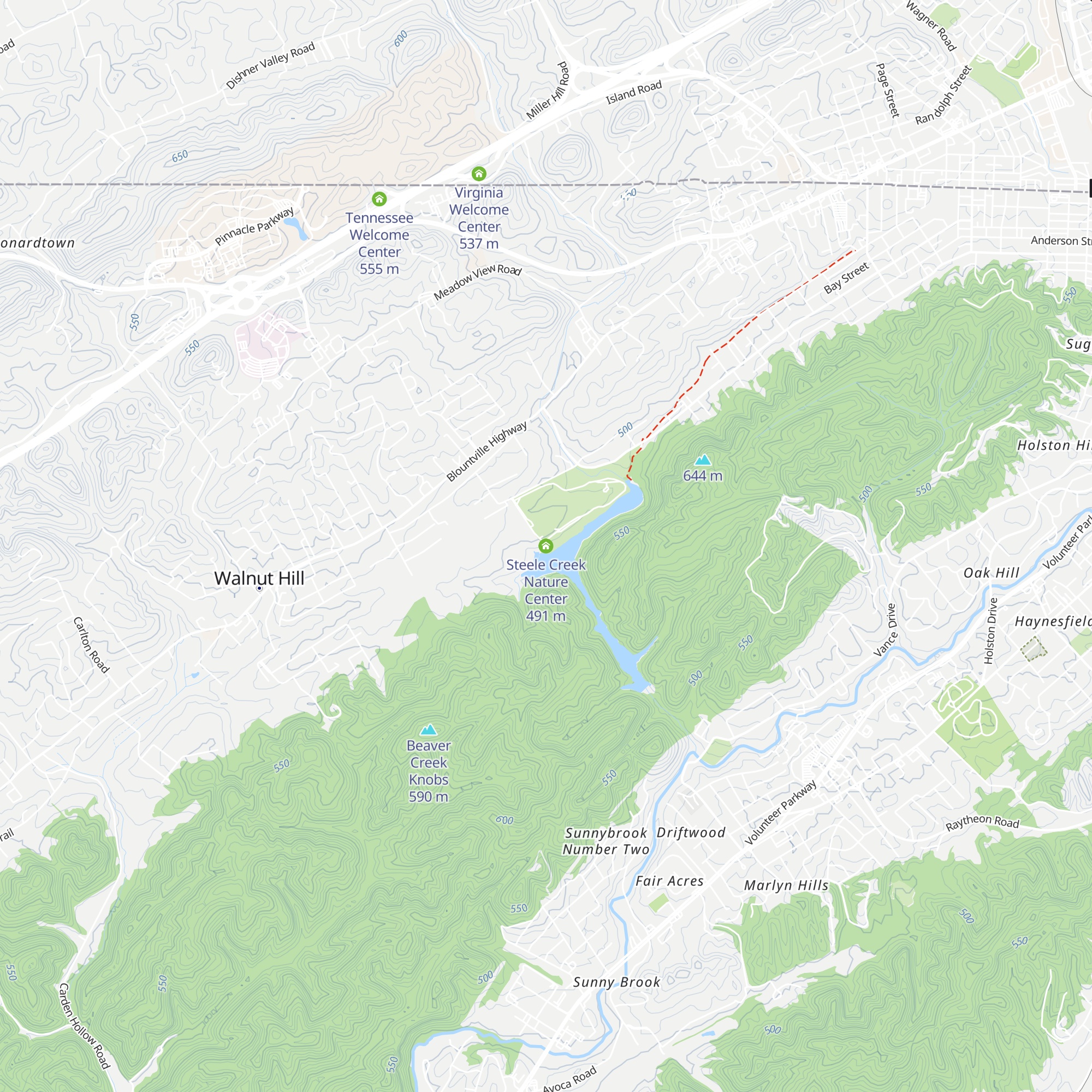 Steele Creek Nature Center map