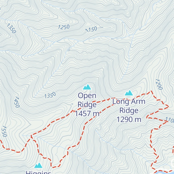 Map of Open Ridge