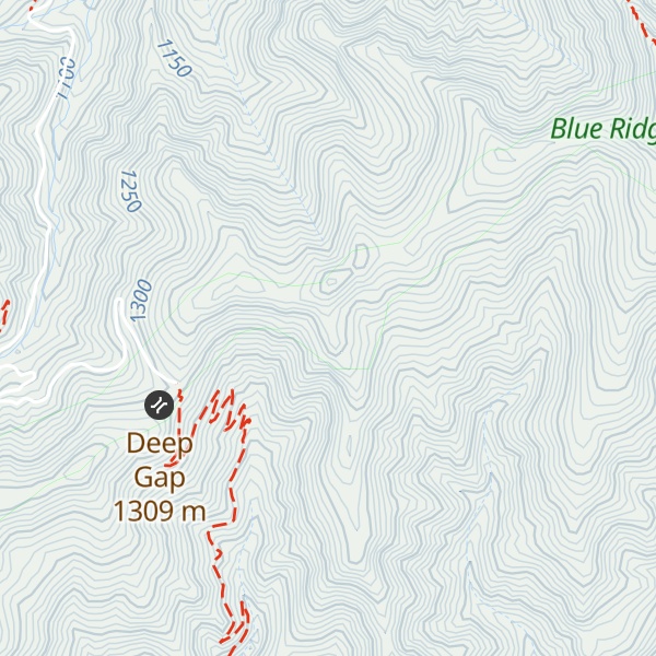 Map of Big Fork Ridge